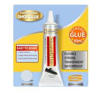 Colla per scarpe60ml multifunzionale per riparazioni Colla per Riparazioni di Scarpe di livello Professionale ad asciugatura lenta per incollare scarpe articoli in pelle gioielli