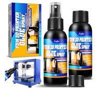 Colla per stampa 3D - PLA Colla 3D Versione Aggiornata, previene la curvatura sulla piastra di pressione riscaldata, colla spray 3D per ABS, PLA, PETG, filamenti TPU su diverse piastre di pressione