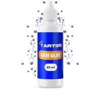 Colla per Strass Tessuti 80 ml - Trasparente Rhinestone Glue per Strass, Perle, Glitter | Colla per Brillantini Decorazione Tessuti, Vestiti | Fabric Glue per Attaccare Bigiotteria Plastica