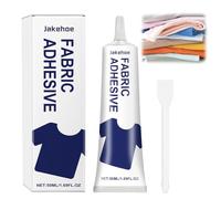 Colla per Tessuti 50 ml,Colla Tessuto -Adesivo per Tessuti Trasparente Lavabile e Impermeabile, per tutti i tessuti, come cotone, flanella, denim, pelle, poliestere e altro