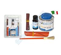 COLLA PER TESSUTO GOMMONE NEOPRENE HYPALON 125gr CON PEZZA PER RIPARAZIONE KIT