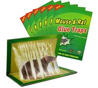 Colla per Topi Trappola perTopi, 6 pezzi Trappole per Topi Vischio per TopiGrandi Colla Trappola per Ratti ［Confezione da 6］