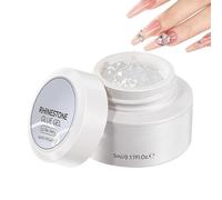Colla per Unghie con Gemme | Adesivo Trasparente Forte UV/LED Soak Off | Colla per unghie e strass | Per Charms, Gemme, Cristalli, Perline, Decorazioni, Casa, Salone, Fai-da-te, Manicure, Donne e Prin