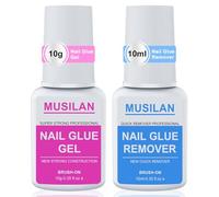 colla per unghie e solvente per colla, gel per unghie super forte per premere sulle punte delle unghie acriliche e rimuovere rapidamente le unghie per un kit di gel acrilico finto di lunga durata