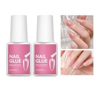 Colla per Unghie Finte - Colla per Punte Finte - 2 Pezzi Asciugatura Rapida Forniture Manicure per Home Salon Stilisti Creativi Amanti della Bellezza Professionisti Appassionati Donne e Ragazze