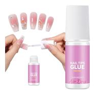 Colla Per Unghie Finte,Gel Intenso Senza Odore,Colla Unghie Finte Professionale Per Tips Nail Glue, Adesivo Salon Casa Ideale Principianti,7ml