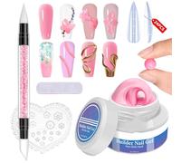 Colla per unghie in gel 3D | Gel modellante 3D per nail art per uso domestico, pratica manuale, estensioni e forme, per principianti