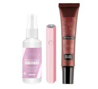 Colla per unghie in gel solido, colla per unghie in gel solido per unghie - Colla efficace per unghie solide | Adesivo in gel resistente durevole per punte finte, spray avanzato per rimozione unghie