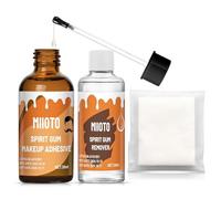 Colla per Viso+Rimuovi Adesivo, Durevole Collodion, Liquido per Cicatrici per Trucco, Adesivo per Capelli, Barbe e Parrucche, Effetti Speciali Colla per Viso, Feste, Halloween(30ml*2)