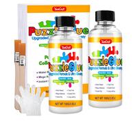 Colla puzzle con applicatore, trasparente, per fissare e appendere puzzle, colla puzzle ultra lucida, per 1000/3000/5000 pezzi, non tossica per bambini e adulti (200 ml)