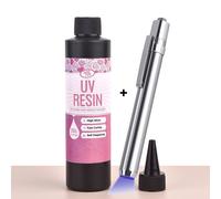 Colla Resina UV Rapida 100G Alta Durezza e Trasparenza Con Luce UV Fai da te