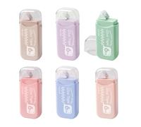 Colla Roller Biadesivo (6 Pezzi), Colla Roller Biadesiva Nastro Rotolo Adesivo Resistente, Per Artigianato, Creazione di Biglietti, Foto, Diario e Scrapbooking, 6m x 6mm