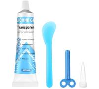 Colla siliconica extra forte, 100 ml, adesivo al silicone trasparente | Asciugatura rapida, resistente al calore, resistente alle temperature, per riparazioni in silicone, bambole, modelli