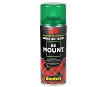 Colla Spray Display ReMount 3M - Removibile - 400 ml - 7100296679 (Trasparente)
