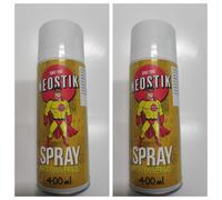 Colla spray trasparente adesivo resistente alte temperature 400 ml. 2 pezzi NSK