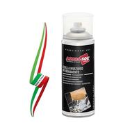 COLLA SPRAY TRASPARENTE MULTIUSO PERMANENTE PER GOMMA METALLO LEGNO AD ASCIUGATURA IMMEDIATA 400ml MADE IN ITALY