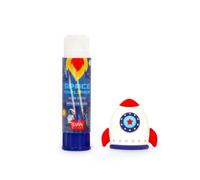 Colla stick - Feelin' Glued - Rocket di Legami ti aspetta un viaggio sorprendente.A base d'acqua, pensata per la scuola e perfetta per i bambini che vogliono incollare in modo sicuro e gioioso.