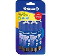 Pelikan Pelifix, Colla Stick 20 g, Colla Trasparente, Senza Solventi, Lavabile, Sicura per i Bambini, per la Scuola, Lavoretti, Carta Cartoncino e Fotografie, Confezione da 5 Pezzi