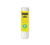Colla Stick UHU 21gr - Adesivo in Stick per Scuola, Ufficio e Lavoretti, Confezione Scorta da 12 Pezzi