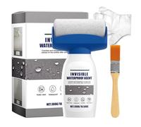 Colla trasparente impermeabile - Guarnizione per tetto da 300 ml con pennello e guanti - Kit di riparazione multifunzione con pennello e guanti per bagno, piscina, copertura e sigillatura sottosuolo