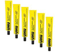 Colla UHU Multiuso - Colla Extra Forte Trasparente - 60ml - Confezione Da 6