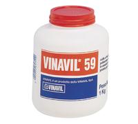 Vinavil 59 Adesivo Universale Colla Vinilica Media Viscosità Trasparente - Barattolo da 1Kg