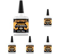 Colla Universale Fluida 50 g - Supercolla Multiuso Cianoacrilato (Confezione da 5)