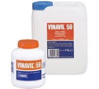 Colla Vinavil 59 adesivo acetovinilico in barattolo o tanica
