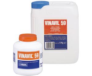 Colla Vinavil 59 adesivo acetovinilico in barattolo o tanica