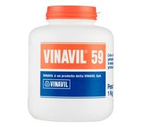 Vinavil 59 Adesivo Universale Colla Vinilica Media Viscosità Trasparente - Barattolo da 1Kg