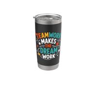 Collaboration Motivation Teamwork Makes The Dream Work Bicchiere termico in acciaio inox doppia parete