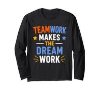 Collaboration Motivation Teamwork Makes The Dream Work Maglia a Manica