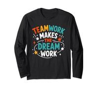 Collaboration Motivation Teamwork Makes The Dream Work Maglia a Manica