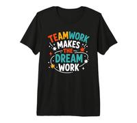 Collaboration Motivation Teamwork Makes The Dream Work Maglietta Premium
