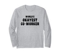 Collaboratore Che Lascia i Mondi Divertenti del caffè più Okayest Co-Worker Maglia a Manica