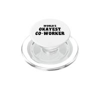 Collaboratore che lascia i mondi divertenti del caffè più okayest Co-Worker PopSockets PopGrip per MagSafe