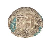 Collage astratto vintage Riutilizzabile Impermeabile Lavabile Regolabile Adatto a donne Tutte le lunghezze di capelli Cuffia da a