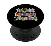 Collage attivista manifestante pacifico non pagato PopSockets PopGrip Adesivo