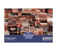 Collage d'epoca Jigsaw Puzzle Impossibili 1000Pcs Retro Decorazione Per La Casa. Rilassamento E Intelligence Per Adulti E Ragazzi Da 14 Anni 38x26cm/1000pcs