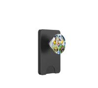 Collage di cibo mediterraneo con fascino dell'isola greca PopSockets PopWallet per MagSafe