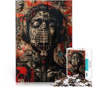 collage di microfono pop art Puzzle da 1000 pezzi per adolescenti Giocattoli da gioco per regalo di famiglia Giocattoli per la decorazione della casa 38x26cm