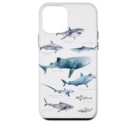 Collage di squali Beach Blue Ocean Shark Custodia per iPhone 12 mini
