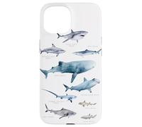 Collage di squali Beach Blue Ocean Shark Custodia per iPhone 15