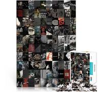 Collage retrò nero Puzzle da 1000 pezzi per adulti Aiuta il cervello ad allenare i giocattoli che creano dipendenza per coltivare la pazienza Un'opera d'arte 38x26cm