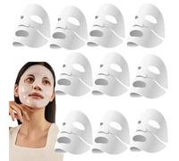 Collagen Deep Mask - Bio-Collagen Real Deep Mask,Hydrating Overnight Mask,Collagen Reverse Film Volume Peel off Mask,Wash Free Collagen Firming Mask,Pure Collagen Films Face Mask (10 Pcs)