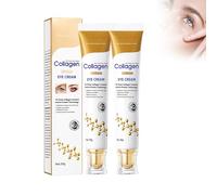 Collagen Eye Cream, 2 pezzi di crema per gli occhi al collagene, crema per gli occhi per occhiaie e gonfiore, cura anti-invecchiamento contro occhiaie, borse sotto gli occhi e linee sottili