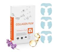 Collagen Film, Cerotti al Collagene Idrosolubili Coreani Maschere Viso, Korean Collagen Firming Mask, Maschera per Fronte e Guance con Soluzione Idratante - Antirughe e Linee Sottili(1 BOX = 3 PAIRS)