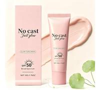 Collagen Glow Sunscreen SPF 50, crema solare viso leggera e non grassa, idratante, senza effetto scia bianca, per una pelle luminosa (1Pezzo)