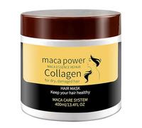 Collagen Hair M Chiedi per capelli danneggiati Deep Re Pair Conditioning Arg An Oil Trea Tment per capelli ricci o lisci sottili e fini Permanente (Gold, 9X8X8cm)