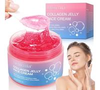 Collagen Jelly Cream, Crema di Gelatina Al Collagene, Crema Viso Idratante Anti-invecchiamento con Collagene, Migliora l'elasticità Della Pelle, Idratazione Intensa, Pelle Dall'aspetto Giovanile